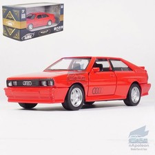 1:36 Audi Quattro 1980 Modelo Coche Diecast Vehículo de Juguete Niños Regalo Colección Rojo