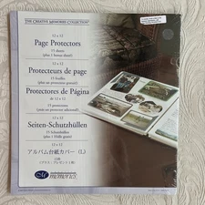 Creative Memories 12 x 12 Page Protectors 2004 Scrapbook Albums NEW 15 Sheets