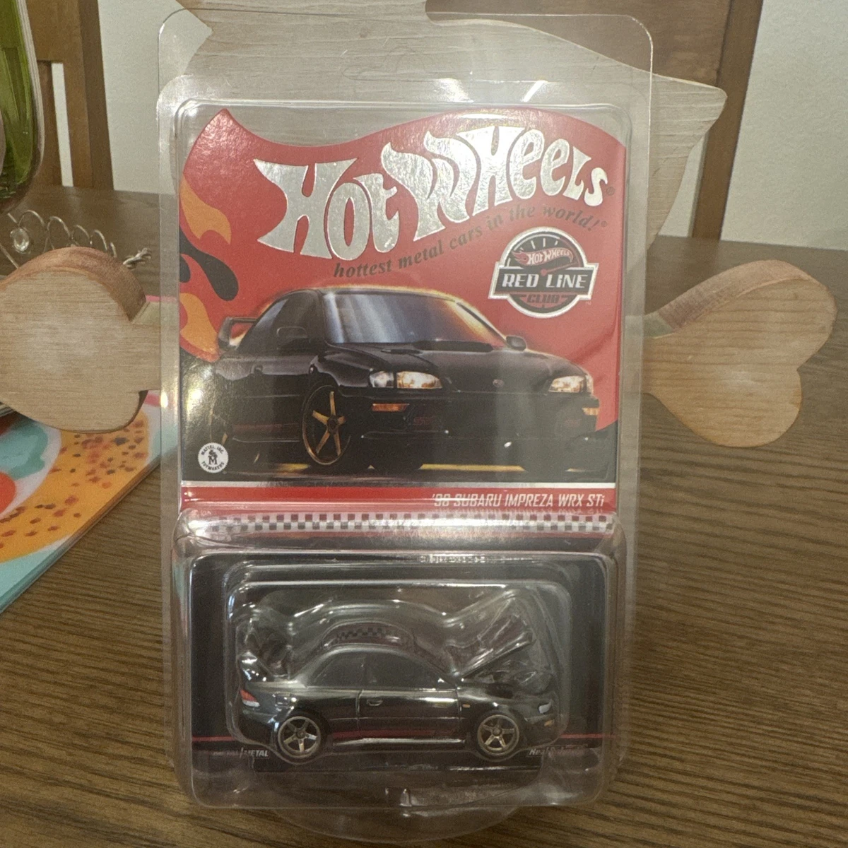Hot Wheels 2026 RLC Exclusive '98 Subaru Impreza WRX STI Black Red