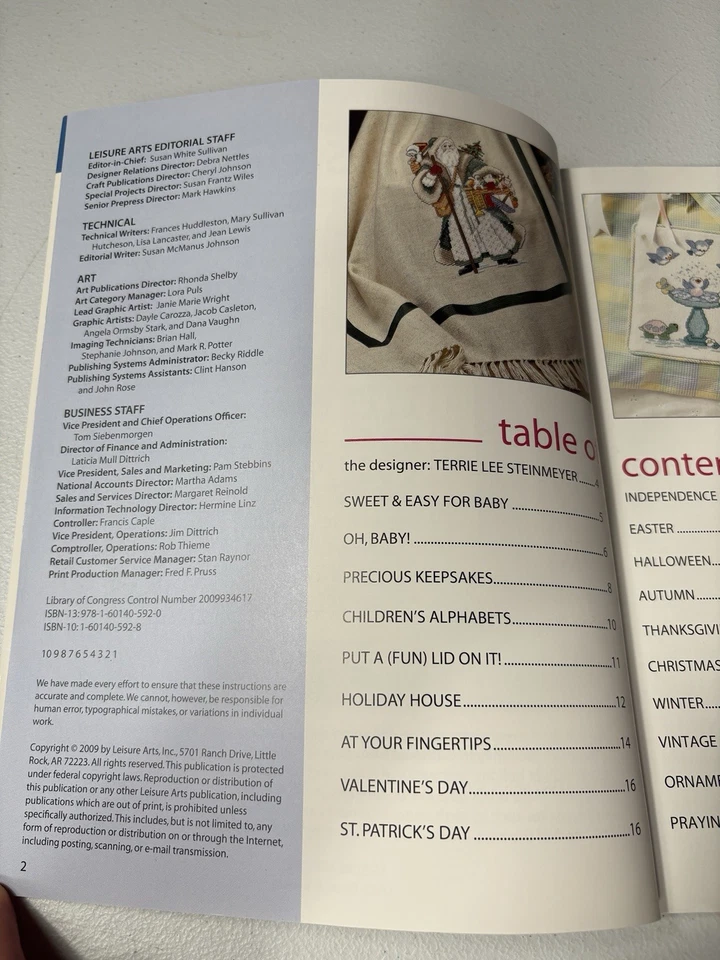 Leisure Arts Counted Cross Stitch Pattern Booklet 140 + Patterns All Occasions - Image 3 of 4