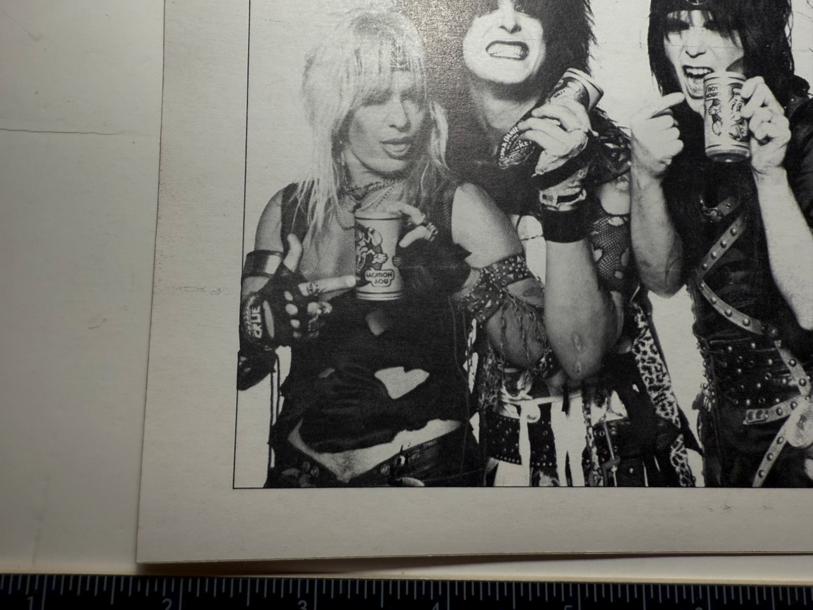 Original 1981 1982 Motley Crue Too Fast Live Wire BOY HOWDY BEER promo sticker