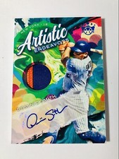2022 Diamond Kings Dominic Smith PATCH AUTO /25 SSP 3 COLOR PATCH No. AEMS-DS