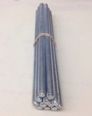 ACCURATE (12 pcs) 1/4-20 X 6 Studs Full Thread Rod Steel Zinc 1/4" 6" inch Anchor bolt