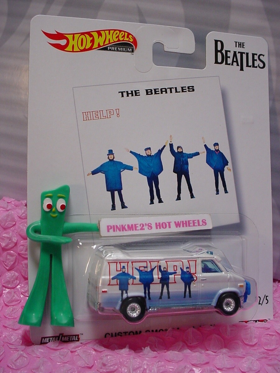 2019 Hot Wheels The Beatles CUSTOM GMC PANEL VAN #2☆white;HELP