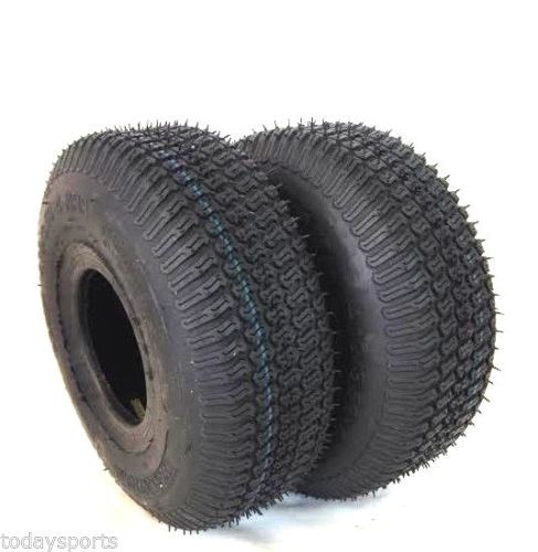 TWO 4.10/3.50-4 410/350-4 Turf Lawn Mower Go Kart TIRES 4 PLY RATED 4.10 4 - Picture 1 of 1