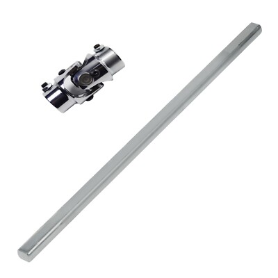 3/4'' DD x 3/4'' DD U-Joint + 9'' Long 3/4'' DD Plain Universal Shaft Kit New