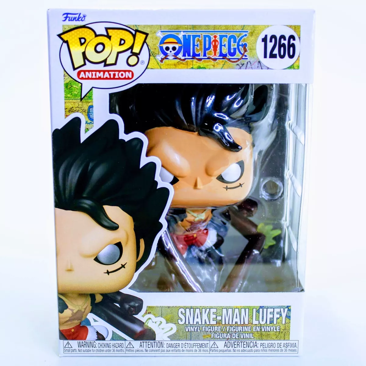 Funko Pop One Piece Anime Snake-Man Luffy - Gear 4 Vinyl Figure #1266  889698613682