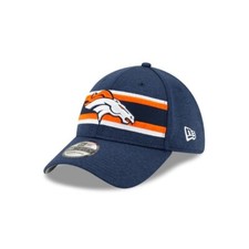 Denver Broncos Hat New Era 39Thirty NFL Football Blue Flex Fit Cap Size M/L L/XL
