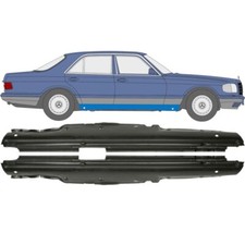 F&uuml;r Mercedes S-Klasse W126 1979-1991 Voll Schweller Reparaturblech / Paar