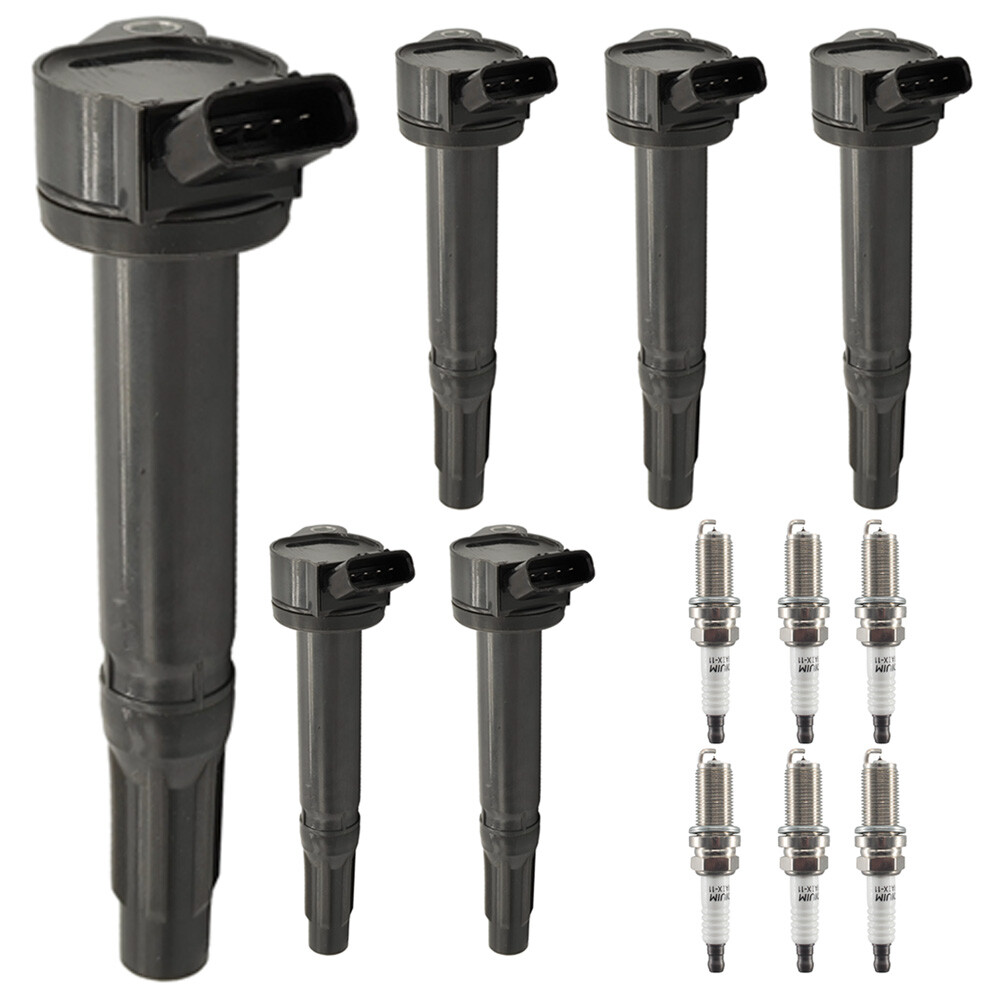 6X Ignition Coils + 6X Iridium Spark Plugs for Toyota Lexus Lotus 3.5L 4.0 UF487