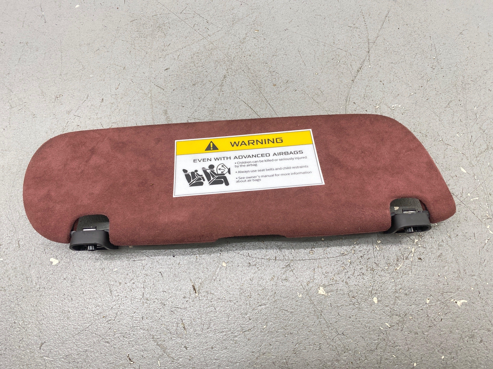 2020-2023 MCLAREN GT FRONT LEFT DRIVER OVERHEAD SUN VISOR BAROLA RED OEM 2021