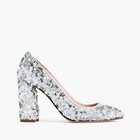 NIB JCrew J. Crew  Silver Sequin Pumps Heels - Sz 6.5 - NEW - Retailed $268 — photo 3