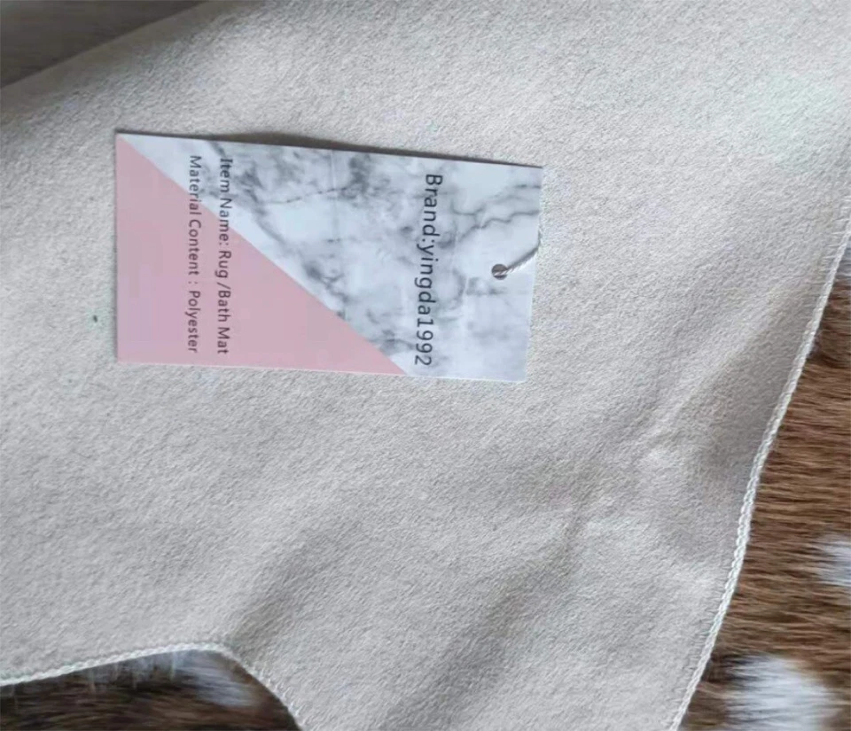 Tapete de área de pele sintética com estampa de veado sika yingda1992 pele de animal tapete EUA - Imagem 2 de 4