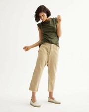 Nili Lotan 355 Luna Pants in Desert Sand; 4