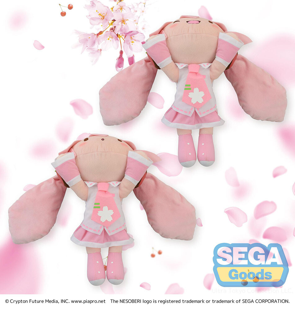 Hatsune Miku Sakura Miku 30cm Nesoberi Plush Sega | eBay