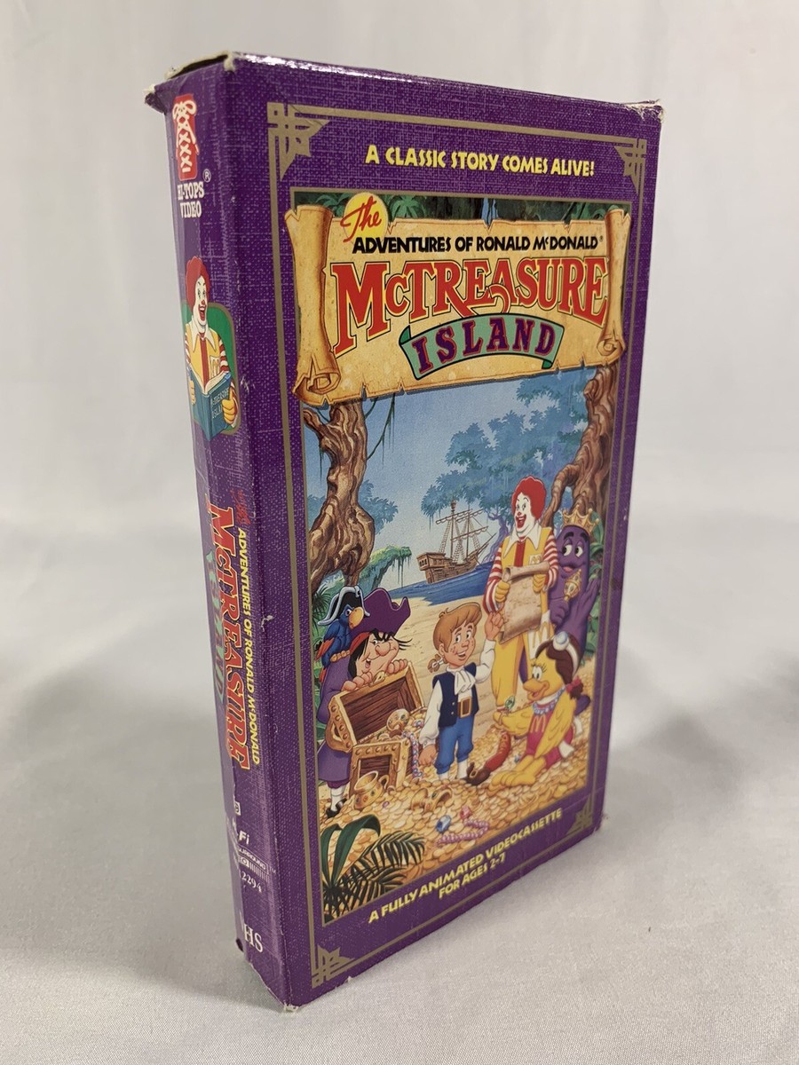 RONALD McDONALD's - McTreasure Island VHS - 1989 Hi-Tops MO22294