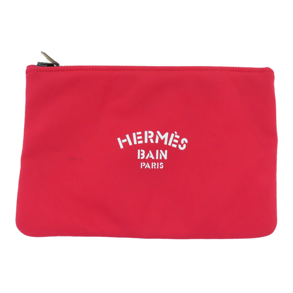 Hermès Toile Beige Bolide Cosmetic Pouch Make up case 100her428 –  Bagriculture