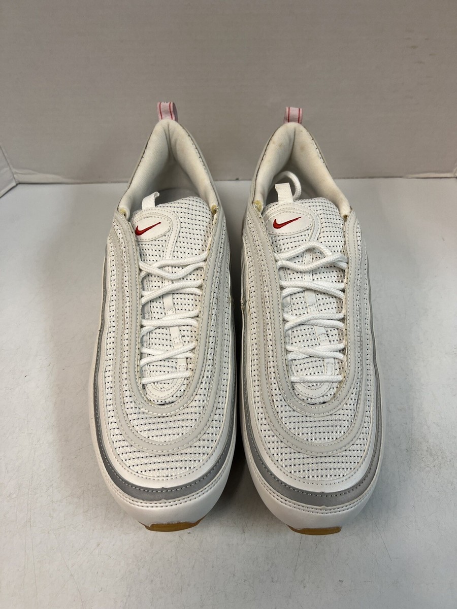 Nike Air Max 97 White Varsity Red 2003 Size 11.5 Brand New 304057
