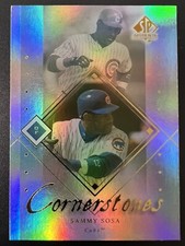 2000 SP Authentic Cornerstones Chicago Cubs Baseball Card #C7 Sammy Sosa