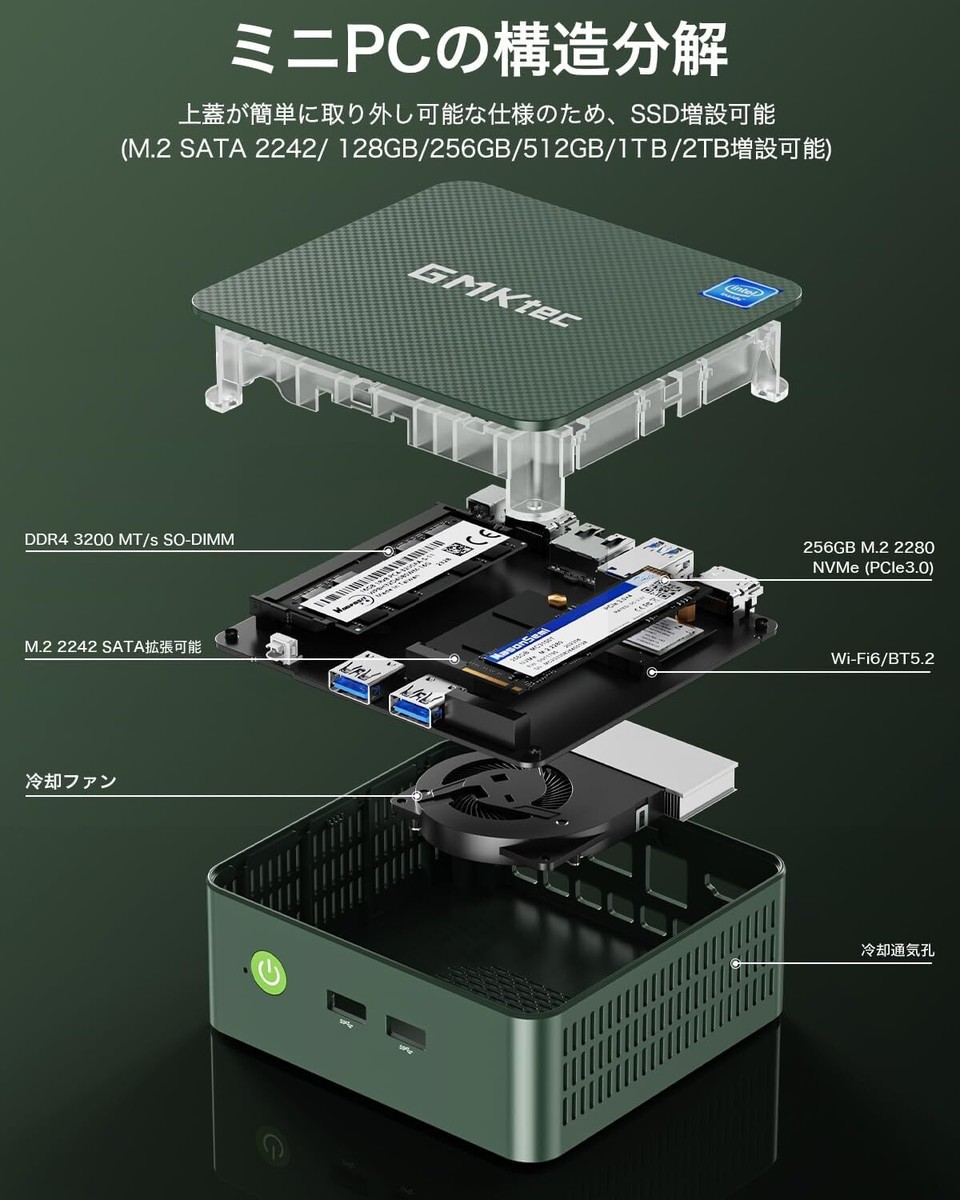 GMKtec NucBox3(ミニPC】GMKtec NucBox3 無音 ファンレス) GMKtec NucBox3(ミニPC】GMKtec NucBox3 無音 ファンレス)