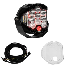 Baja Designs LP9 Pro Driving/Combo LED Light Kit W/ Red Backlight-Wiring-Guard