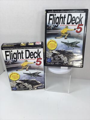 Flight Deck 5 PC 2007 Game Microsoft Windows & Box Clean Expansion Pack Abacus