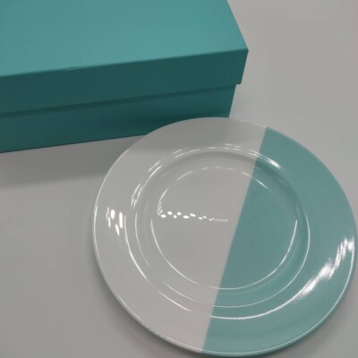 【TIFFANY Co. ✖️ COALPORT】プレート　キャビネット Tiffany & Co. Color Block Dessert Plate about 8 in | eBay