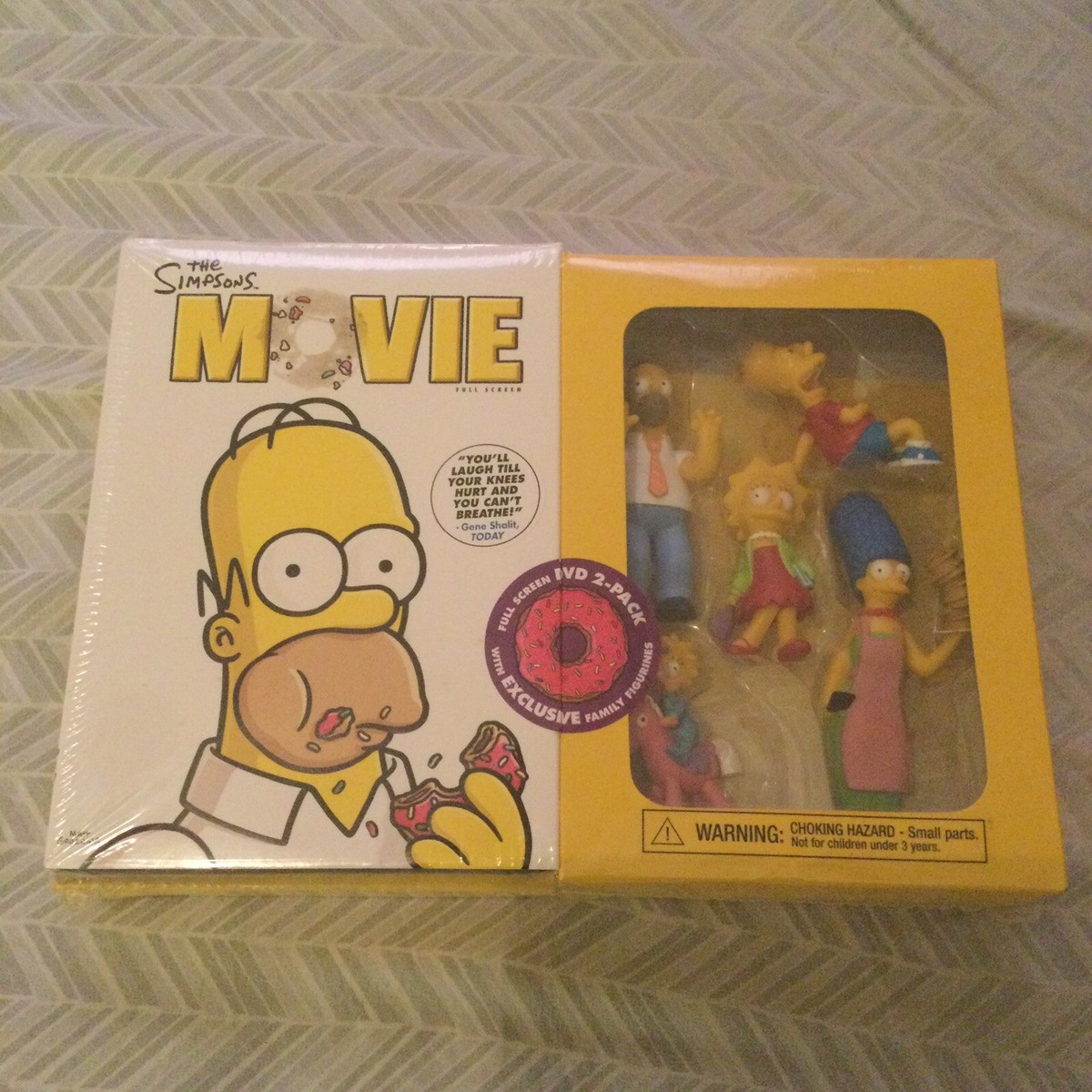 The Simpsons Movie DVD 2-pack With Family Figurines for sale The Simpsons Movie DVD 2-pack With Family Figurines for sale