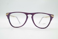 Vintage UVEX 5039 Violet Gold Oval Glasses Eyeglass Frame NOS
