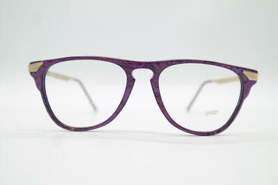 Vintage UVEX 5039 Violett Gold Oval Brille Brillengestell eyeglasses NOS