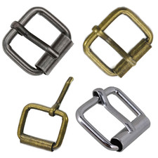 Leather Fastener 25mm Square Roller Pin Belt Buckle for Jackets Handbags Straps