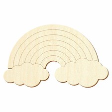 Holz Regenbogen V3 - Deko Basteln 5-50cm