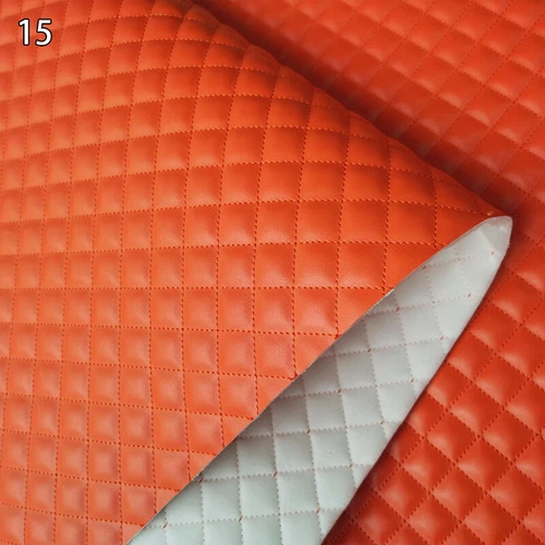 Luxury Quilted PU Leather Car Upholstery Fabric Diamond Argyle Sewing Material - Picture 23 of 43
