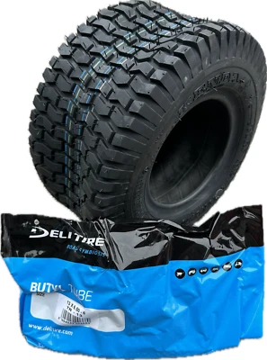 KENDA/DELI 13x6.50-6 Turf tyre, 13 6.50 6 inner tube , Lawn mower tyres, Ride on mower