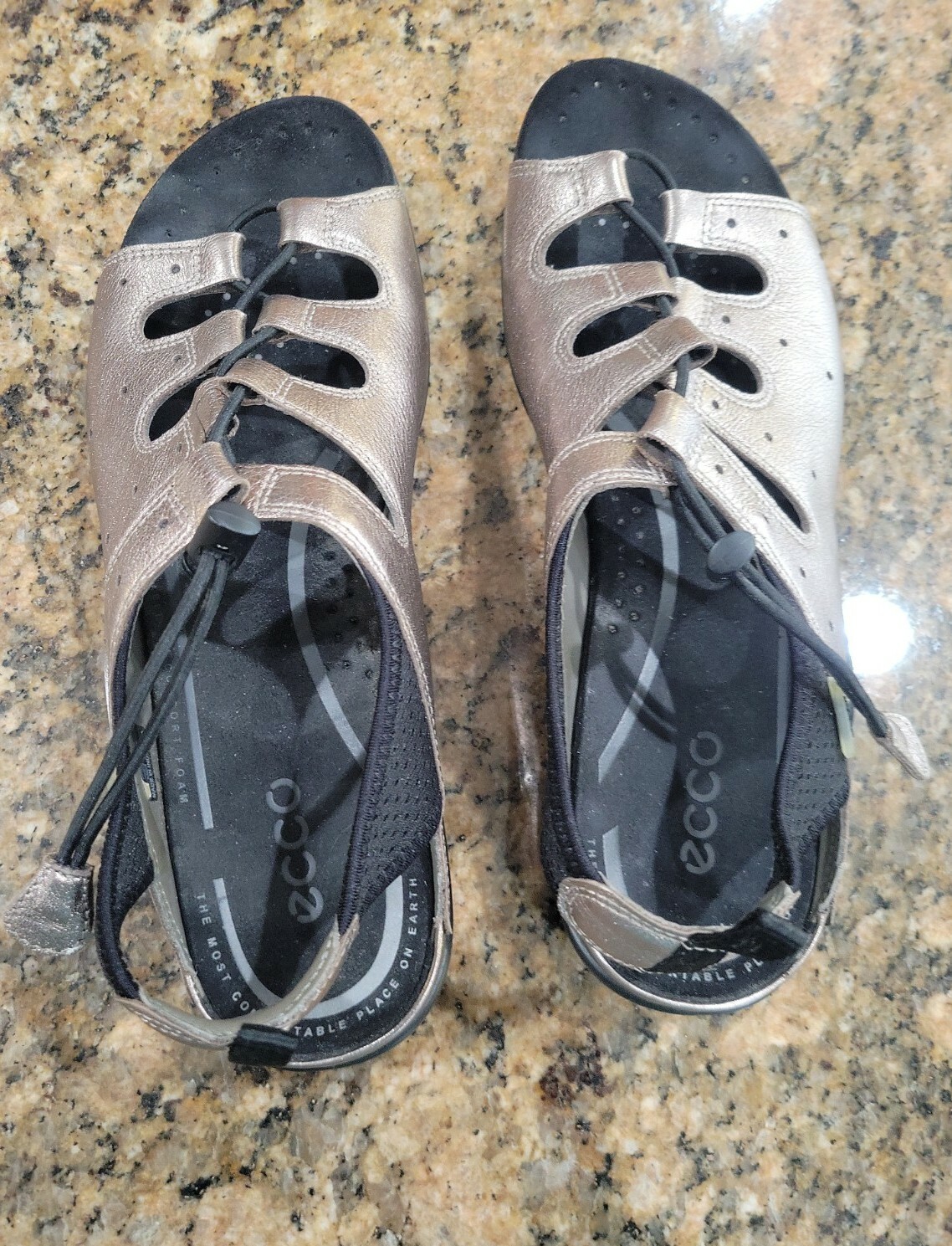 ECCO Comfort Sport Walking SANDALS Womens SHOES BRONZ… Gem