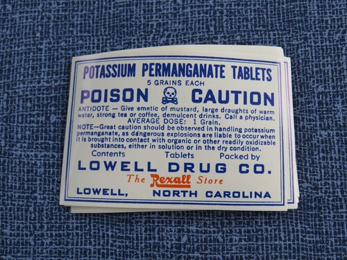 VINTAGE PHARMACY BOTTLE LABELS NOS REXALL ETC NORTH CAROLINA PHARMACIES **U-PICK - Picture 37 of 42