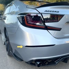 Smoked Lens LED Reflector Lights for Honda Accord 10th Gen Rear Bumper 2018-2022