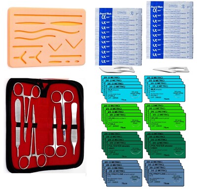 59 Piece Practice Suture Kit for Medical and Veterinary Student Training