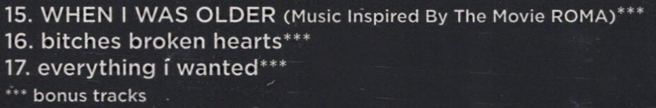 +3 BONUS TRACKS---  Billie Eilish WHEN WE ALL FALL ASLEEP WHERE DO WE GO CD 1115 - Image 4 of 4