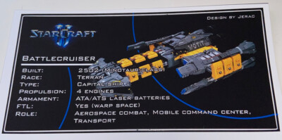 Lego UCS Style Sticker MOC Starcraft Battle Cruiser by Jerac Brickvault