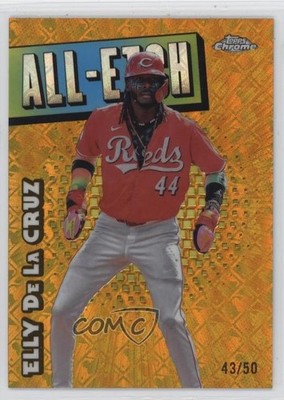 2025 Topps Chrome Logofractor Edition Gold Refractor 43/50 Elly De La Cruz 4k8