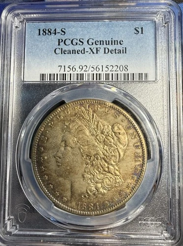 1884-S Morgan Silver $1 PCGS XF Detail Nice Toning
