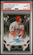 2019 Topps High Tek Shohei Ohtani Auto #HTA-SO PSA 10 LOW POP Gem Mint