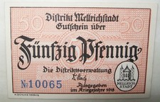 N°641  BANKNOTE DEUTSCHLAND NOTGELD 1918