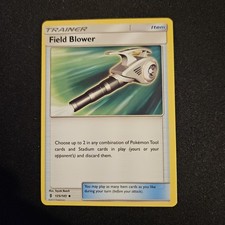 Field Blower 125/145 Pokemon Card Uncommon Guardians Rising Error Off Center NM