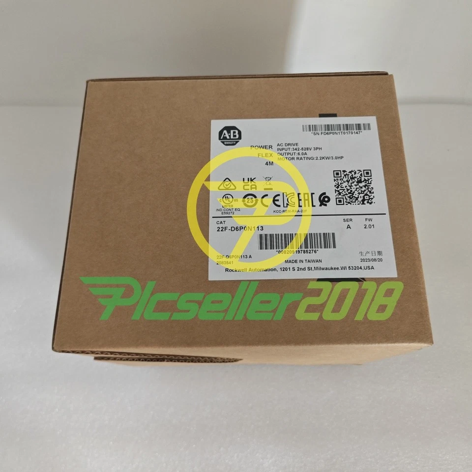 New Allen Bradley 22F-D6P0N113 PowerFlex 4M-2.2 kW (3 HP) AC Drive US Free tax - Image 4 of 4