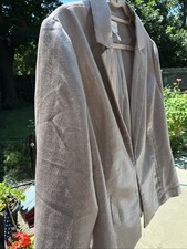 Chico's Glimmering shimmer Blush Metallic chic Jacket Blazer Size 3 XLarge