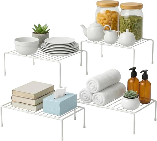 Kitchen Cabinet Wire Shelf Organizer/Ra - Sturdy Metal Shelf - Picture 5 of 36