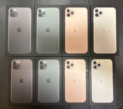 iPhone 11 Pro Max verpackung box schachtel karton ovp silber