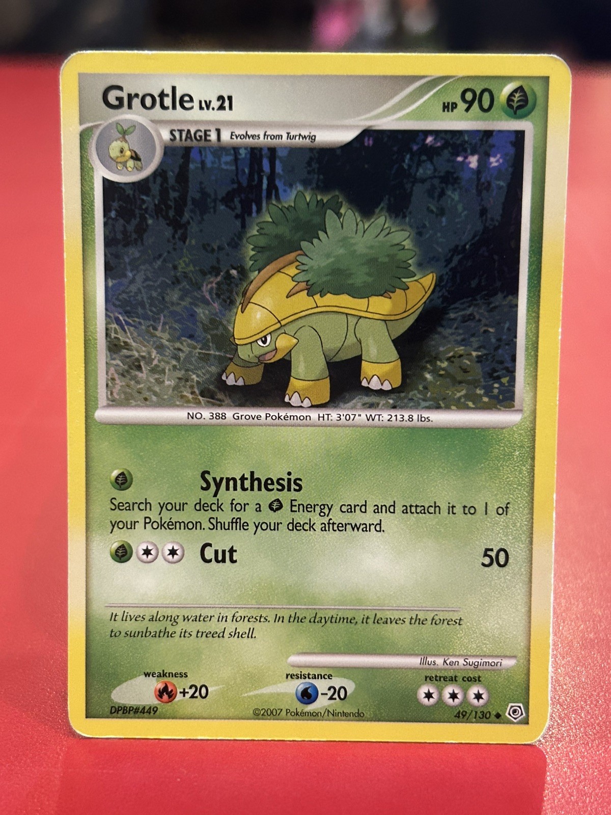 Grotle 49/130 Uncommon Regular 2007 Diamond & Pearl Pokemon TCG